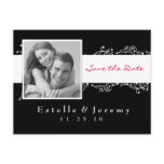 Save the Date Postcard Photo 03 White
