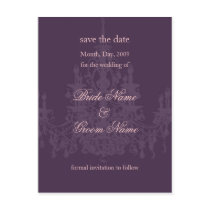 Save the Date postcards, chandelier