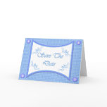 Save The Date - Powder Blue Plaid Greeting Cards Save The Date - Powder Blue Plaid Greeting Cards