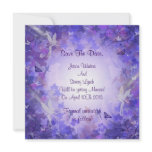 Save the date Purple Fairy Invites