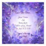 Save the date Purple Fairy Invites