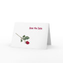 Save the Date Red Rose Announcement Card by vegasdusoleil Save the Date Red Rose Announcement Card