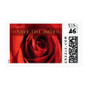 Save The Date-Red Rose Medium Postage postage by twoheartsshoppe Save The Date-Red Rose Medium Postage postage