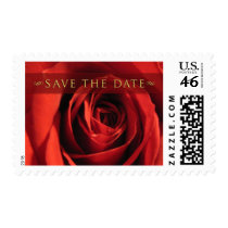 Save The Date-Red Rose Medium Postage postage by twoheartsshoppe Save The Date-Red Rose Medium Postage postage