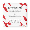 Save the Date Red Vines Magnet