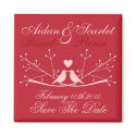 SAVE THE DATE RED WEDDING Magnet Customize magnet