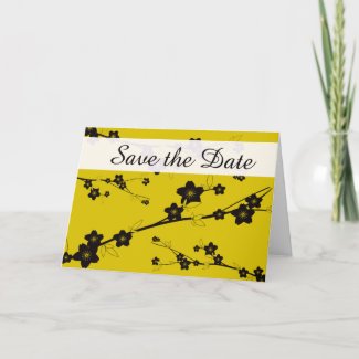 Save the Date - Rich Floral card