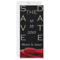 Save The Date Rose Card Rack Cards