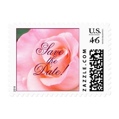 Save the Date Rose Small Stamps