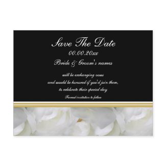 Save the date rose wedding invitations postcard