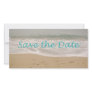Save the Date Sand Beach Image Photo Card Template