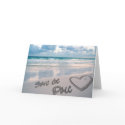 Save the Date Sand Heart cards