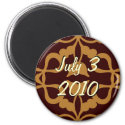 Save the Date Scroll Magnet magnet