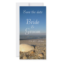SAVE THE DATE - Shells on Beach photo cards by insyte_photography SAVE THE DATE - Shells on Beach photo cards