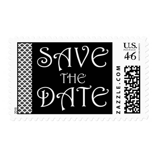 save the date : simple : background customizable : stamps
