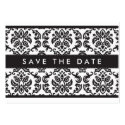 SAVE THE DATE :: small card :: damask - black business cards