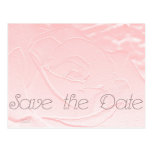 Save the Date Soft Pink Rose Postcards