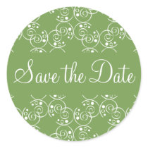 Save the Date Spiral Swirls Envelope Sticker Seal by hummingbirdcake Save the Date Spiral Swirls Envelope Sticker Seal