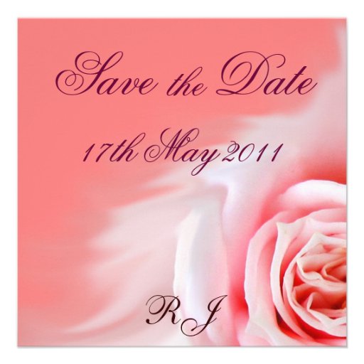 Save the Date square card Personalized Announcement