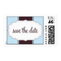 Save the Date Stamp Blue by belletristics Save the Date Stamp Blue