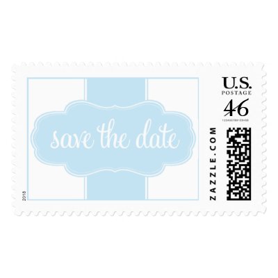 Save the Date Stamp Blue