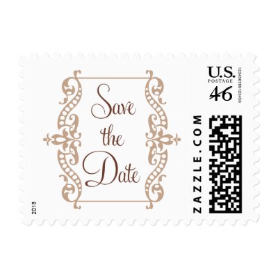 Save the Date Stamp- mod flourish