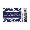 Save the Date Stamp Navy Floral by belletristics Save the Date Stamp Navy Floral