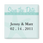 Save the Date Starfish magnets