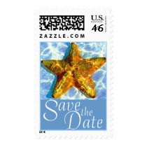 Save the Date Starfish postage stamp MED by JoyOfLife Save the Date Starfish postage stamp MED