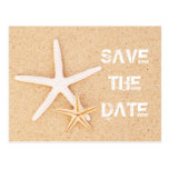 Save the Date Starfish Postcard postcards