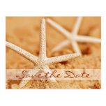 Save the Date Starfish Postcard postcards