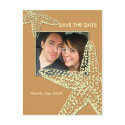 Save the Date, starfish + sand postcards
