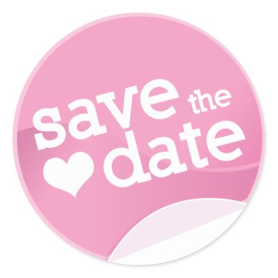 save the date stickers