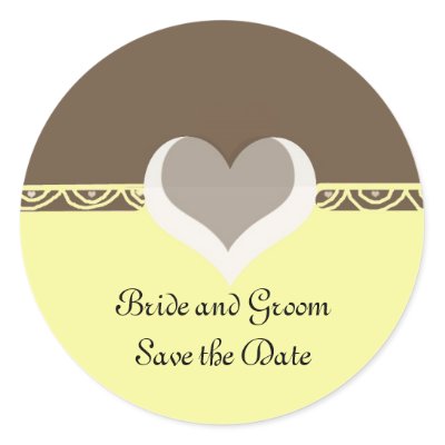 Save the Date stickers