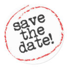 round_sticker - stickers that say "save the date!"