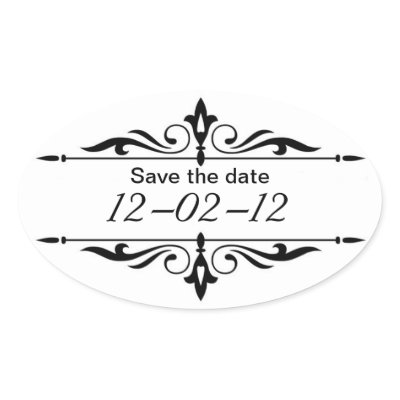 Save the Date Sticker