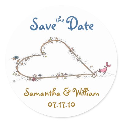 Save the Date stickers