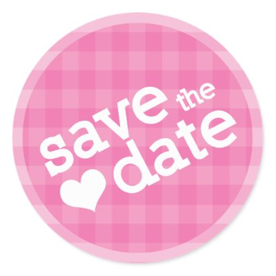 save the date stickers