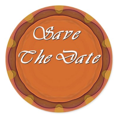 Save The Date Round Sticker