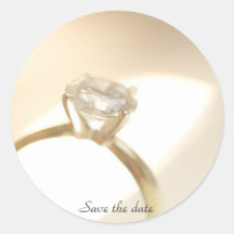 Save the date sticker