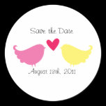 Save the Date Sticker- Love Birds stickers