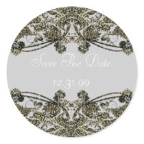 Save The Date Sticker-Personalizable Text by WeddingInvitations Save The Date Sticker-Personalizable Text