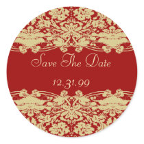 Save The Date Sticker-Personalizable Text by WeddingInvitations Save The Date Sticker-Personalizable Text
