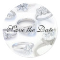 Save the Date Sticker with rings by elysee29 Save the Date Sticker with rings