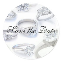 Save the Date Sticker with rings by elysee29 Save the Date Sticker with rings
