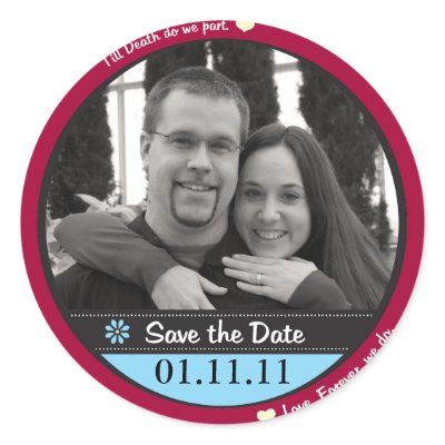Save the Date Stickers