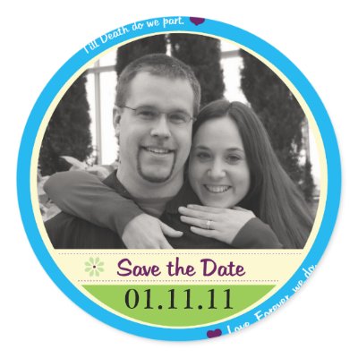 Save the Date Stickers
