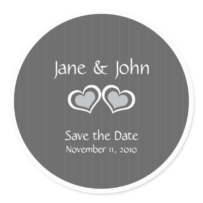 Save the Date Stickers