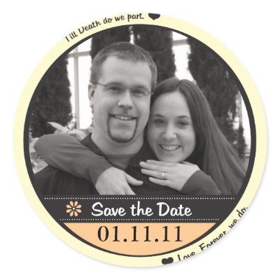 Save the Date Stickers