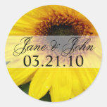 Save the Date Sunflower Stickers